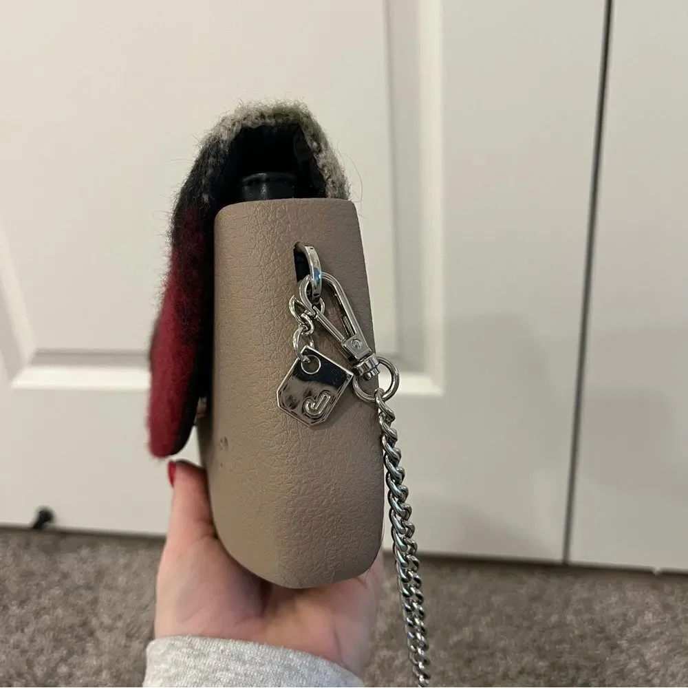 Beige and Plaid Women's Bag